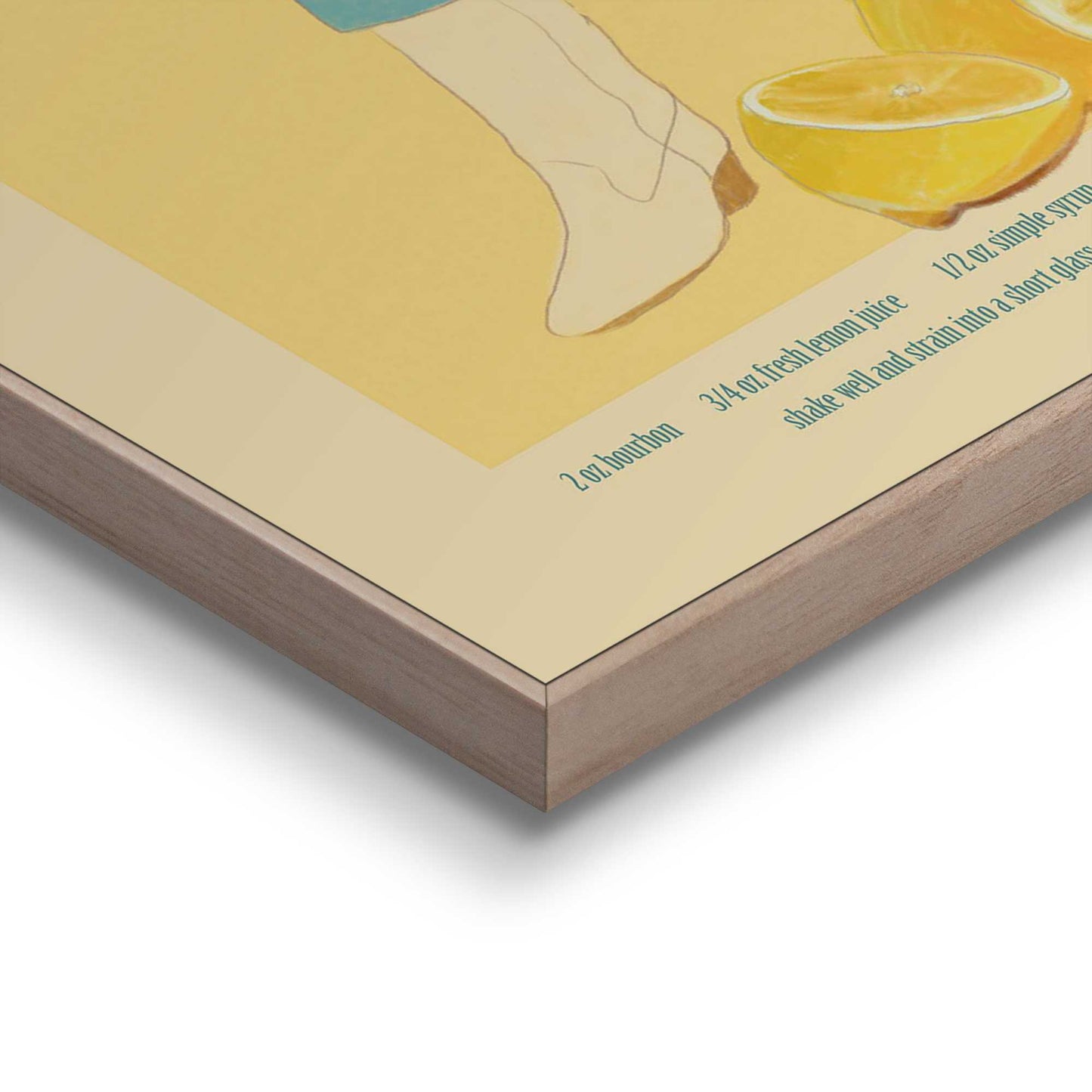 Framed Poster Whisky Sour 50x40