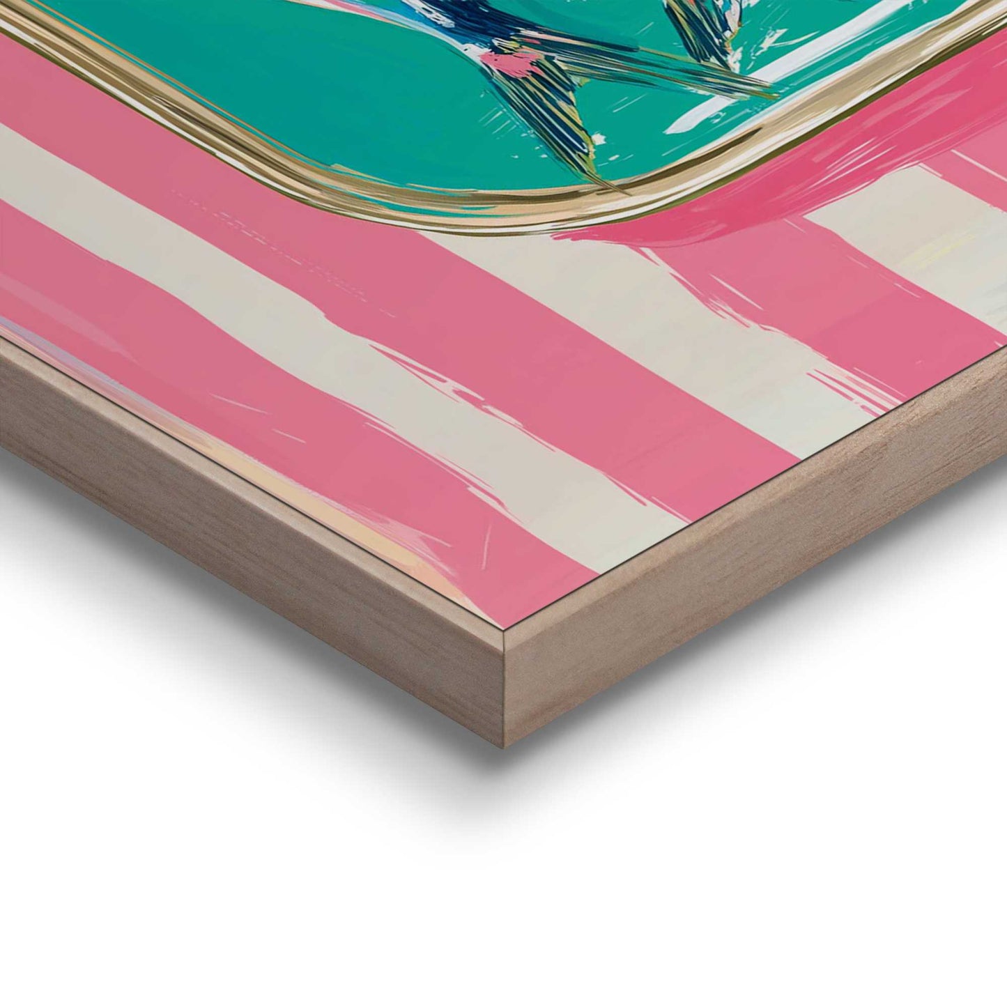 Framed Poster Riviera Pink 50x40