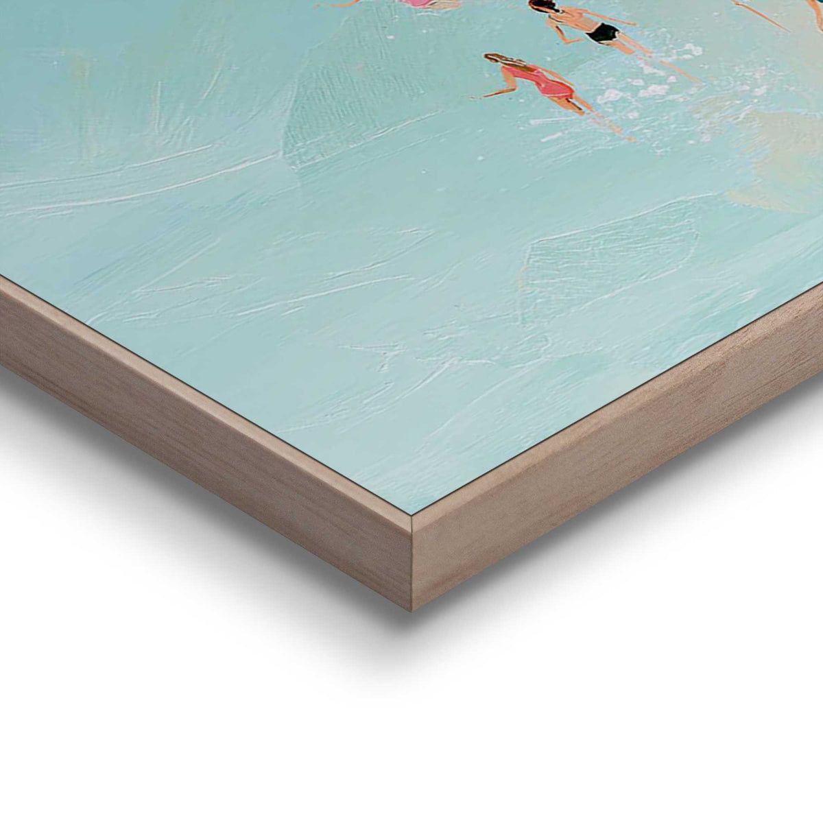 Framed Poster Busy beach day 70x50