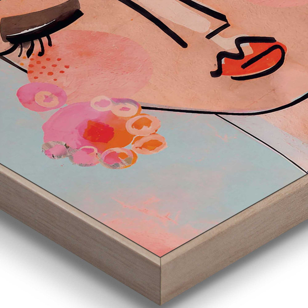 Framed Poster Pink Happiness 40x30