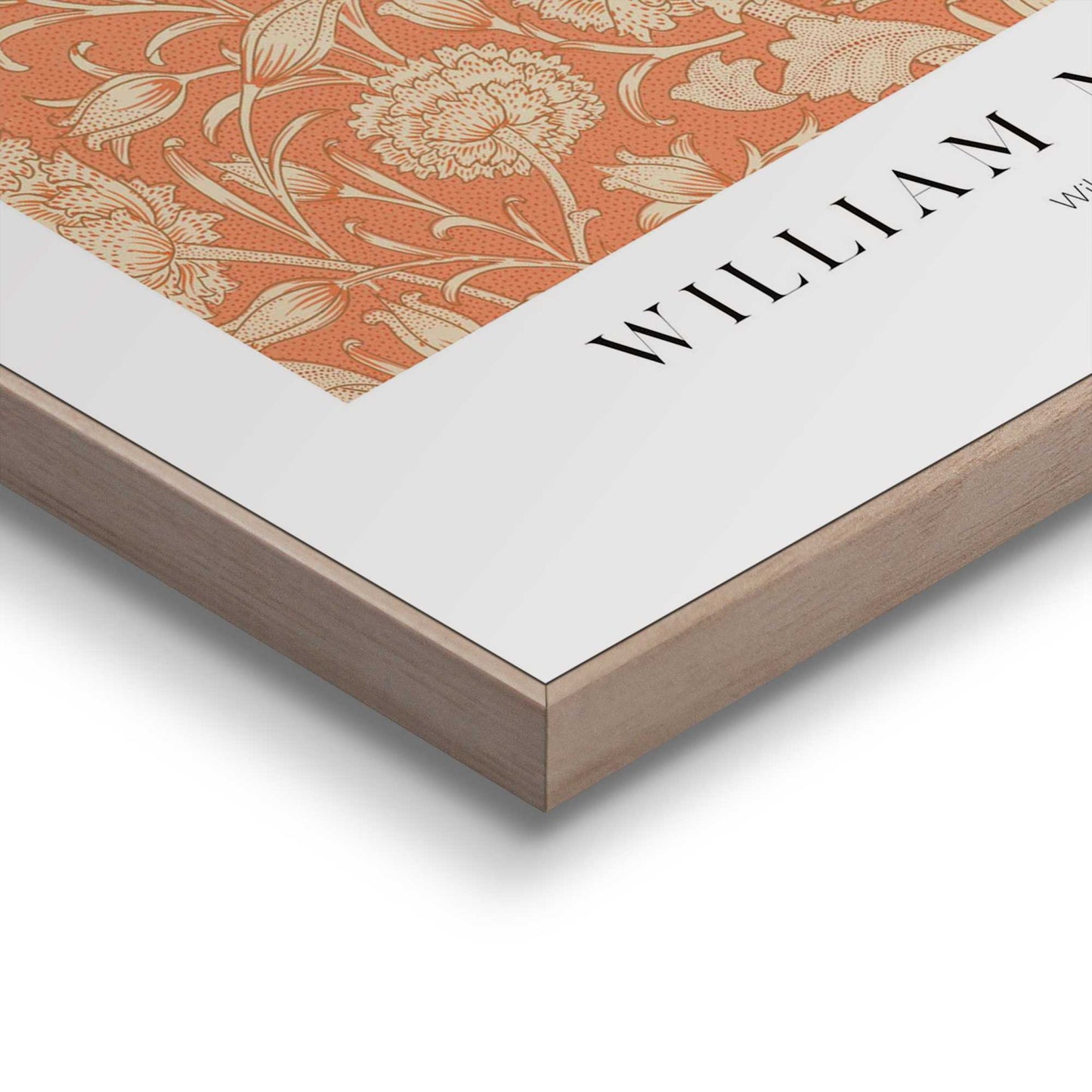 Framed in Wood William Morris - wild tulip 50x40