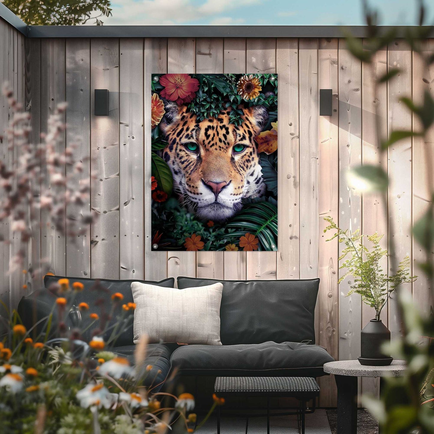 Outdoor Art Tropical Leopard 70x50
