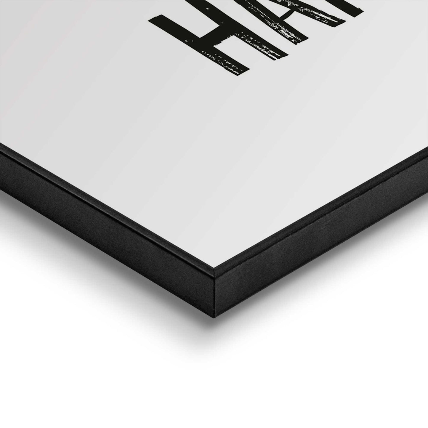 Framed in Black Happy 50x40