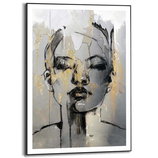 Framed in Black Painted Lady 70x50