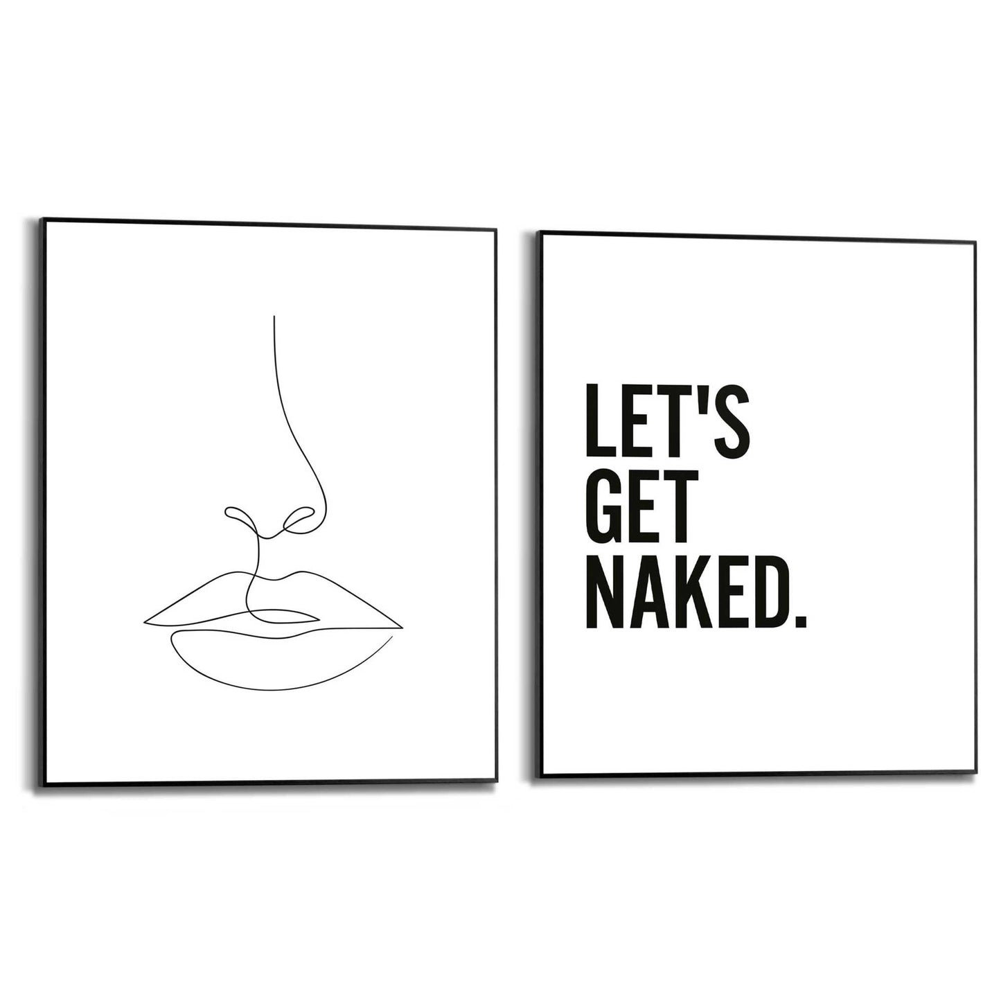 Framed in Black Let Us 50x40