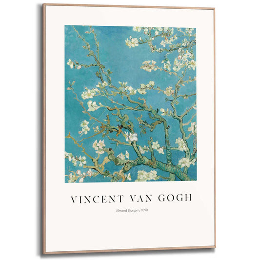 Framed in Wood Van Gogh - almondblossom 70x50