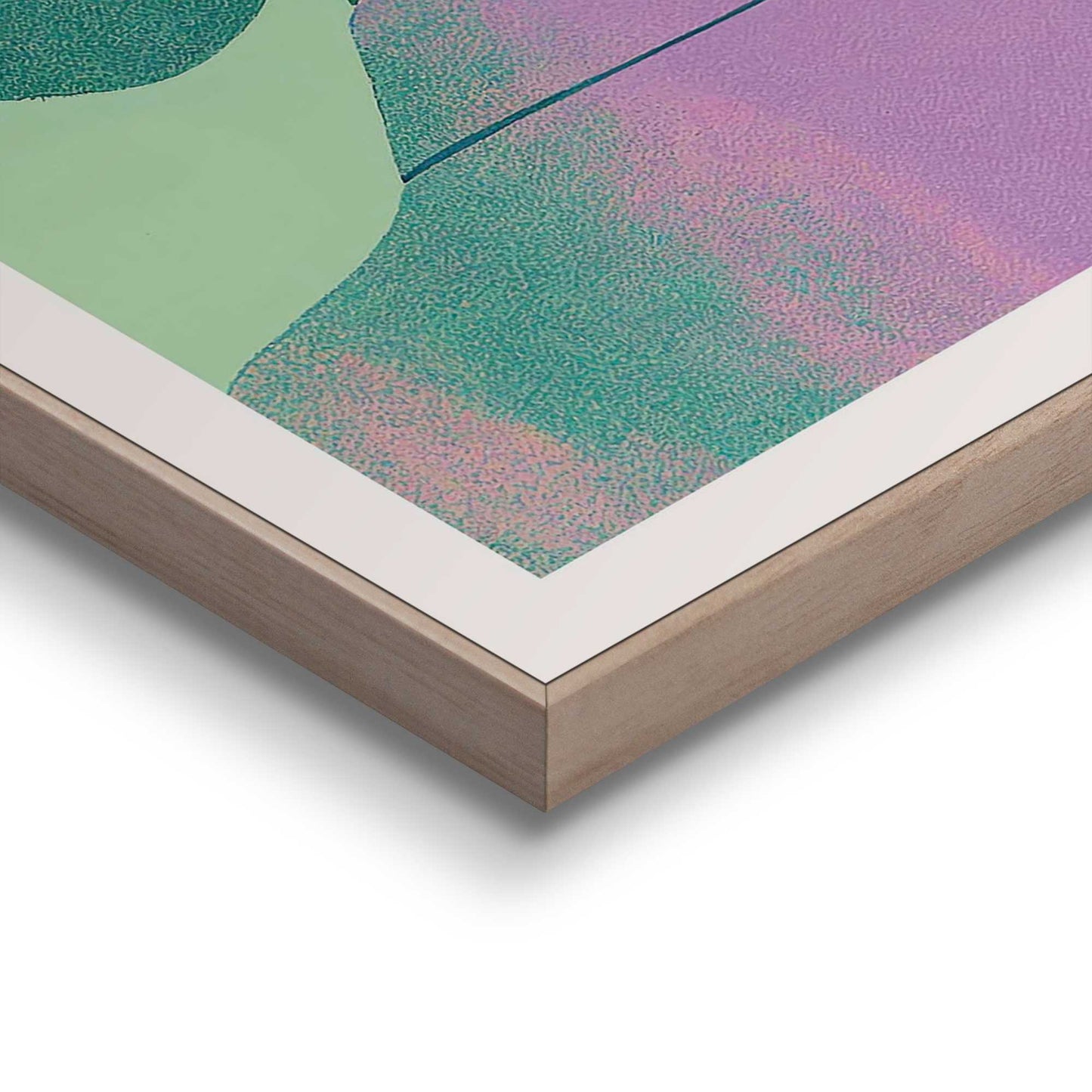 Framed in Wood Coloured Portrait 50x40