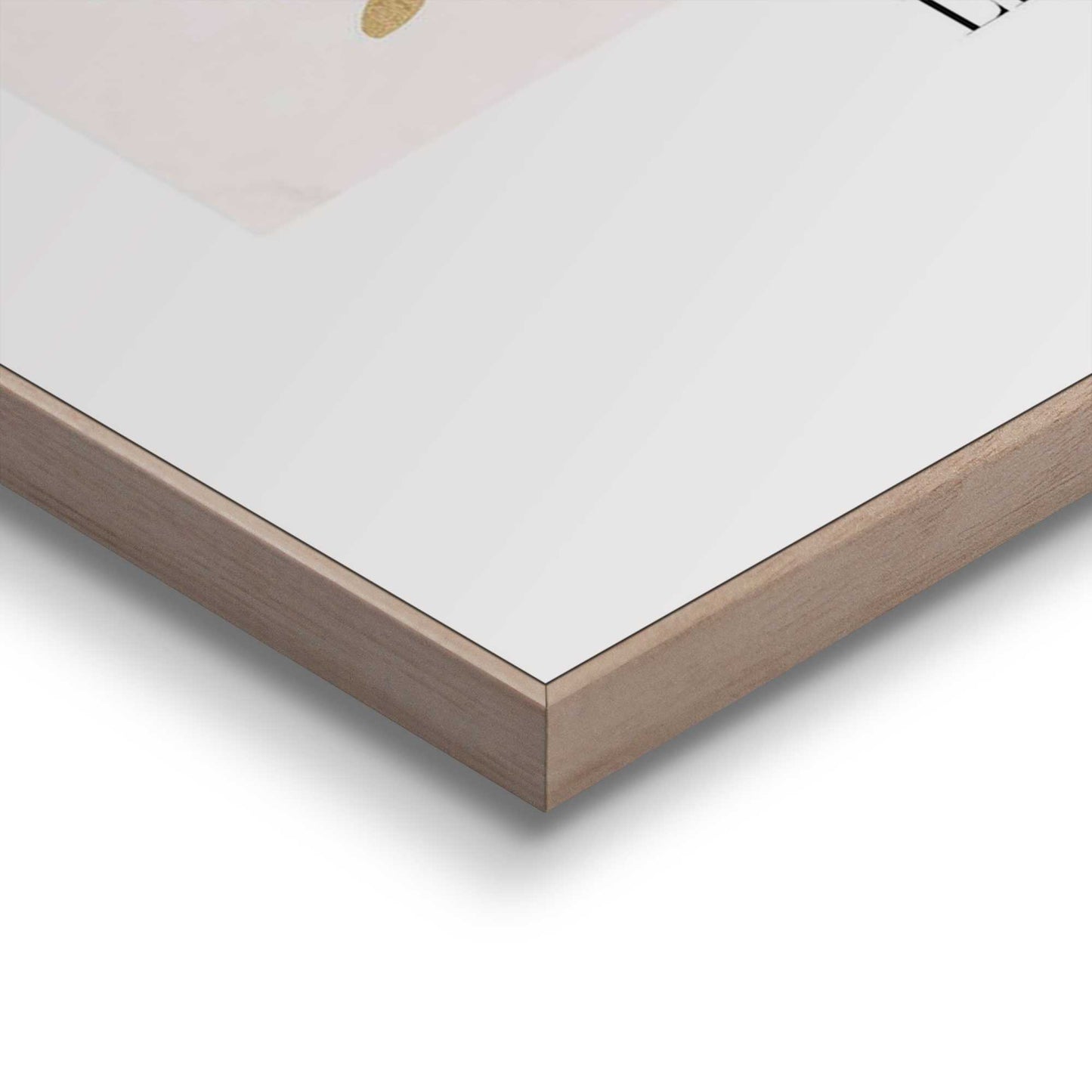 Framed in Wood Golden Leaf 70x50