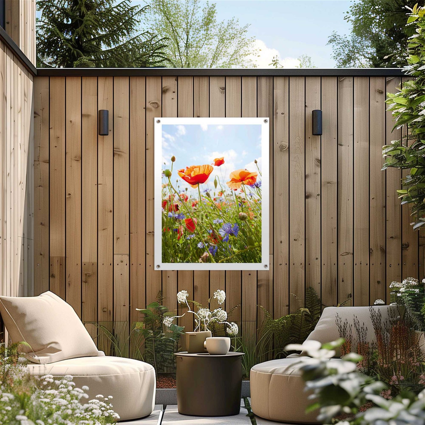 Outdoor Art Poppy Summer Field 70x50