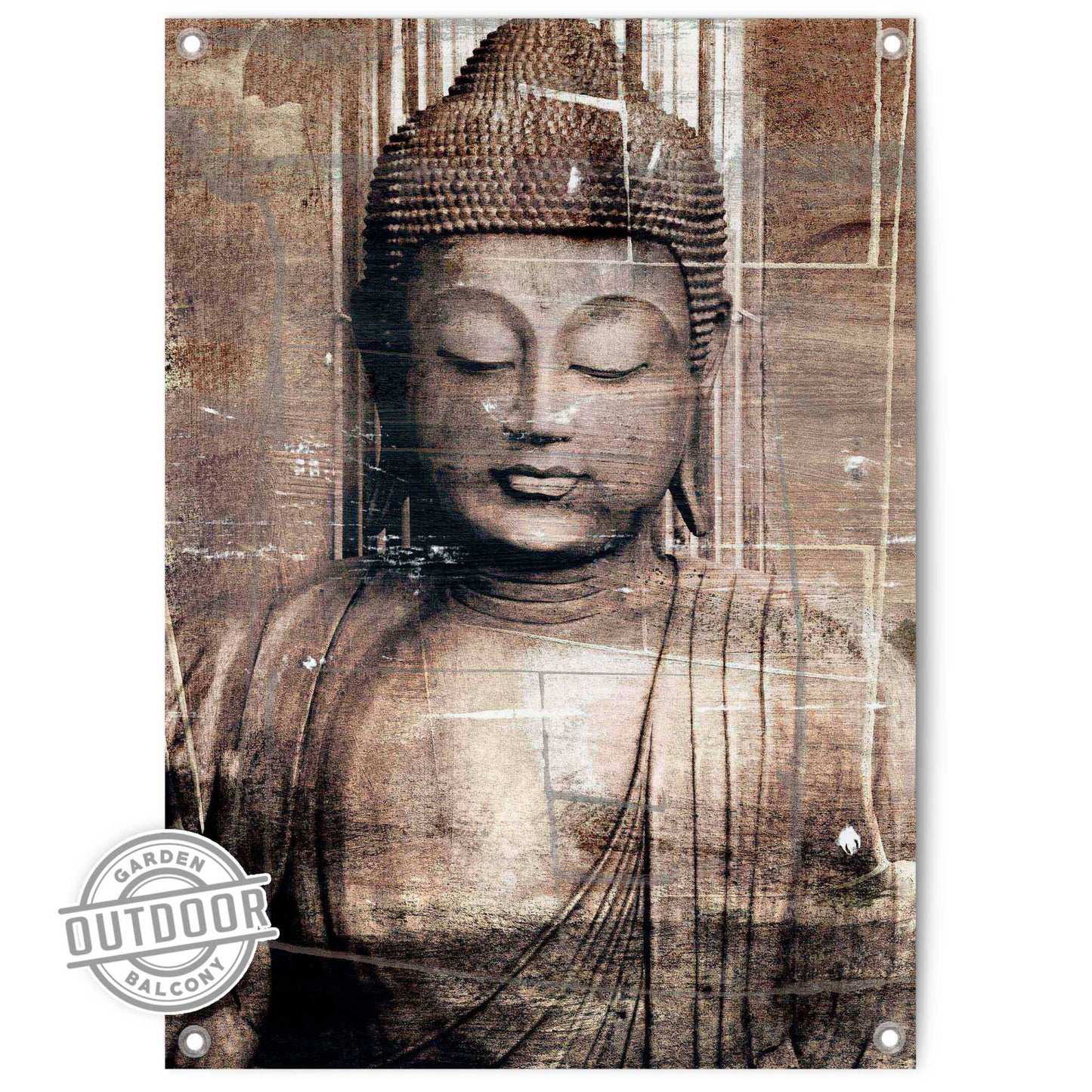 Outdoor Art Buddha Chill 70x50
