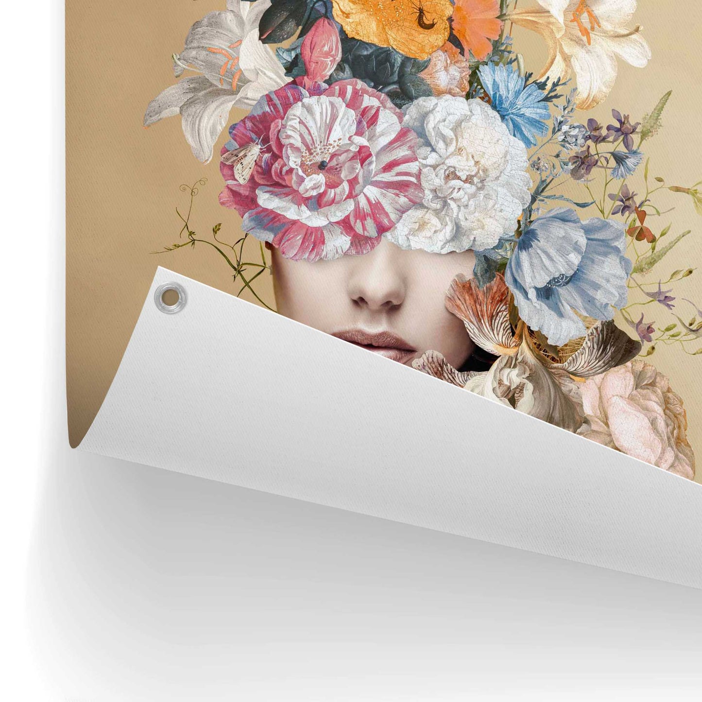 Outdoor Art Floral Lady 70x50