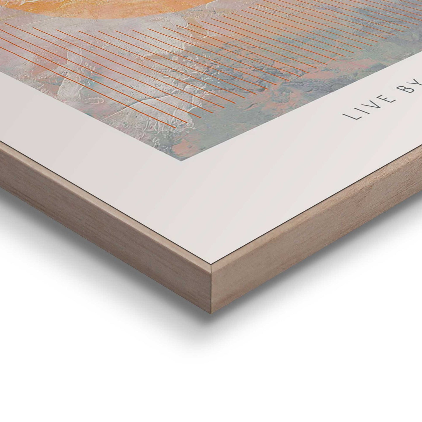 Framed in Wood Sun & Moon 70x50