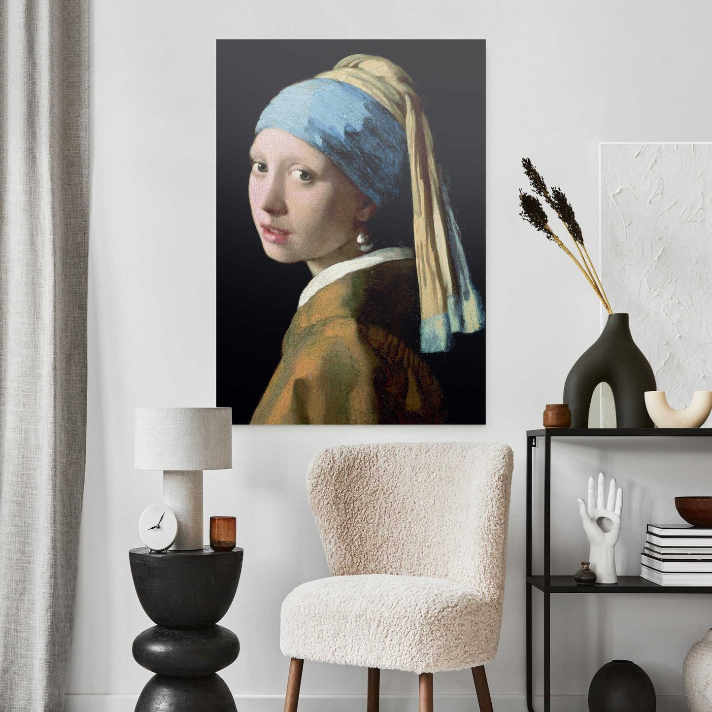 Plexiglass painting Johannes Vermeer - girl with a pearl earring 100x70