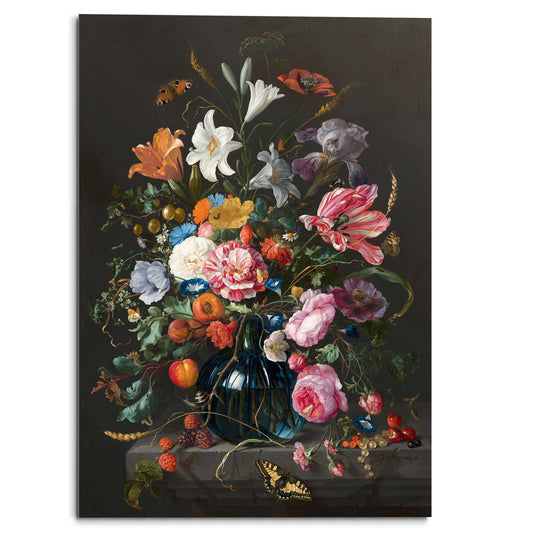 Plexiglass painting Jan Davidsz de Heem - vase of flowers 100x70