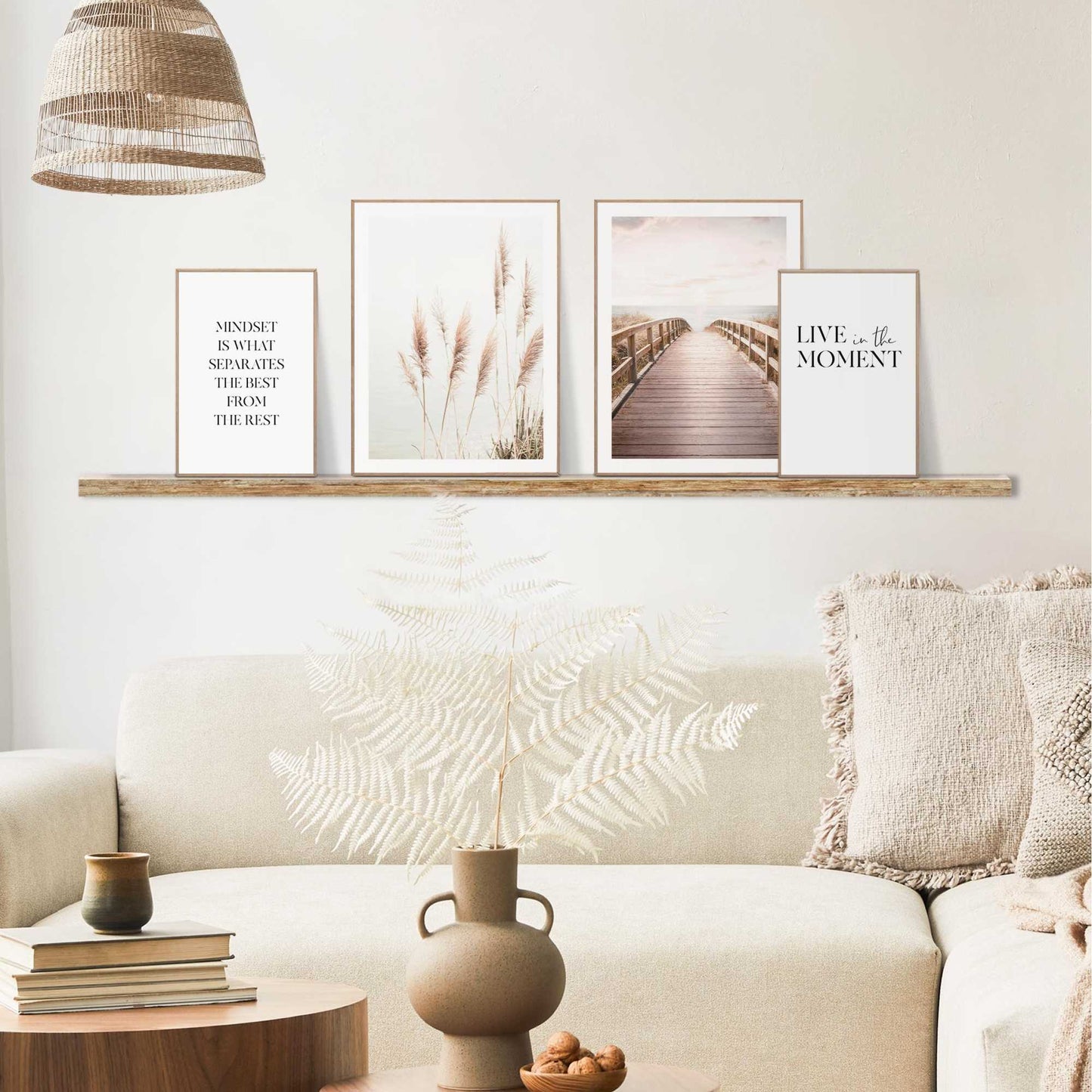 Framed in Wood Breeze Set 40x30