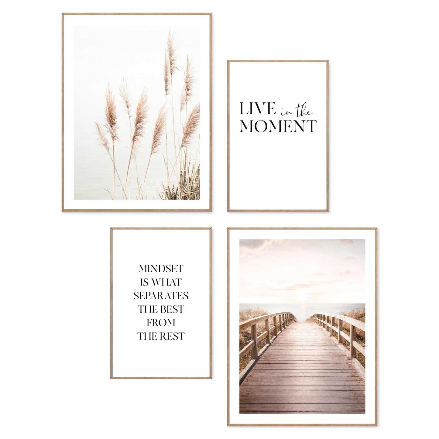 Framed in Wood Breeze Set 40x30