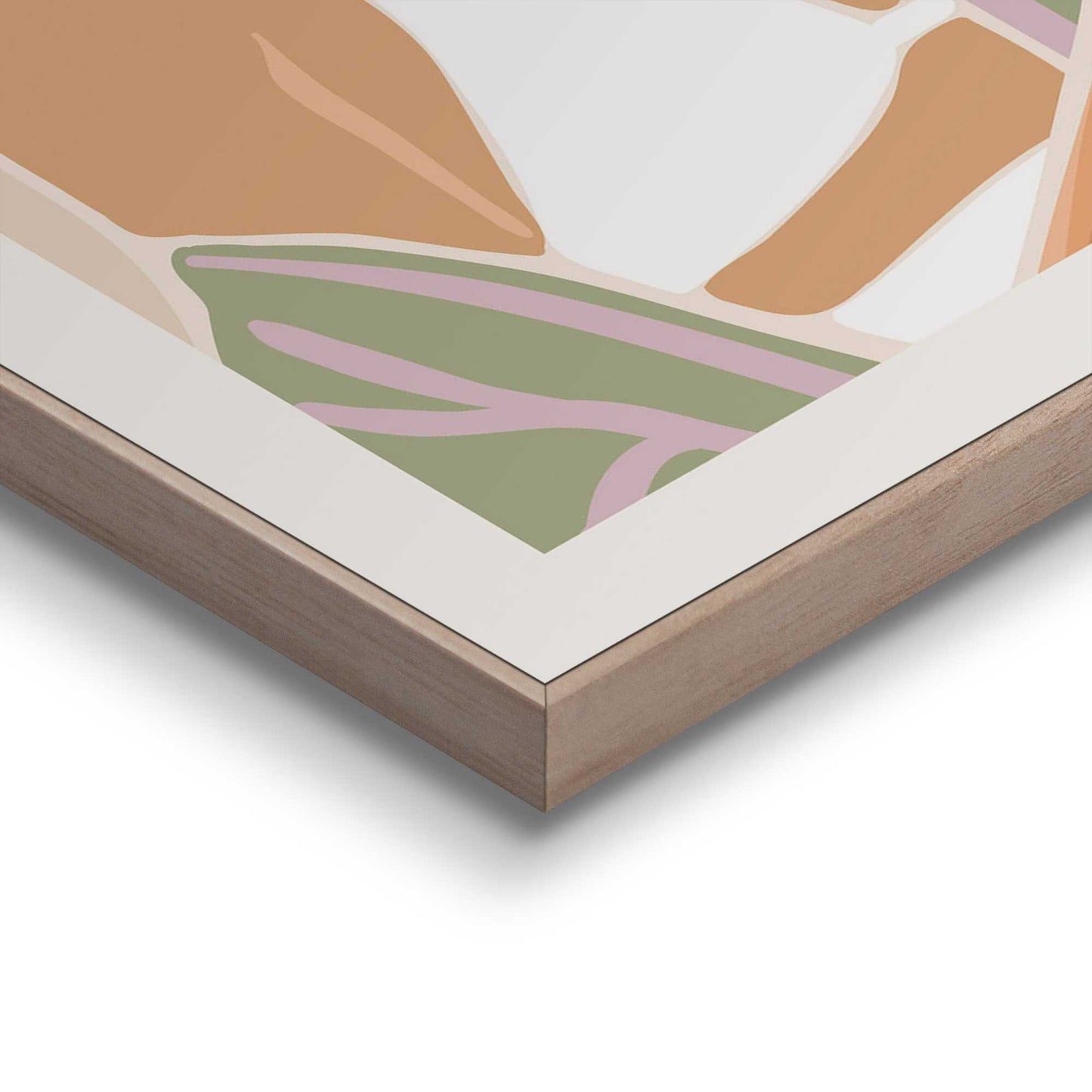 Framed in Wood Green Style 40x30