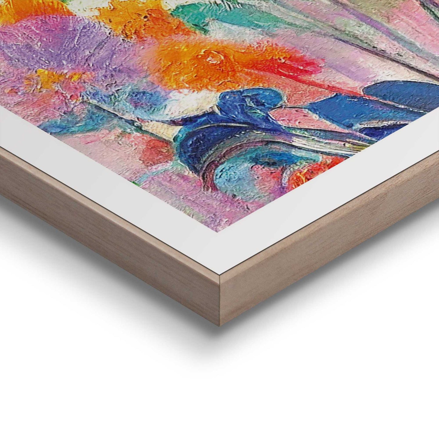 Framed in Wood Intelligent Flowers 50x40