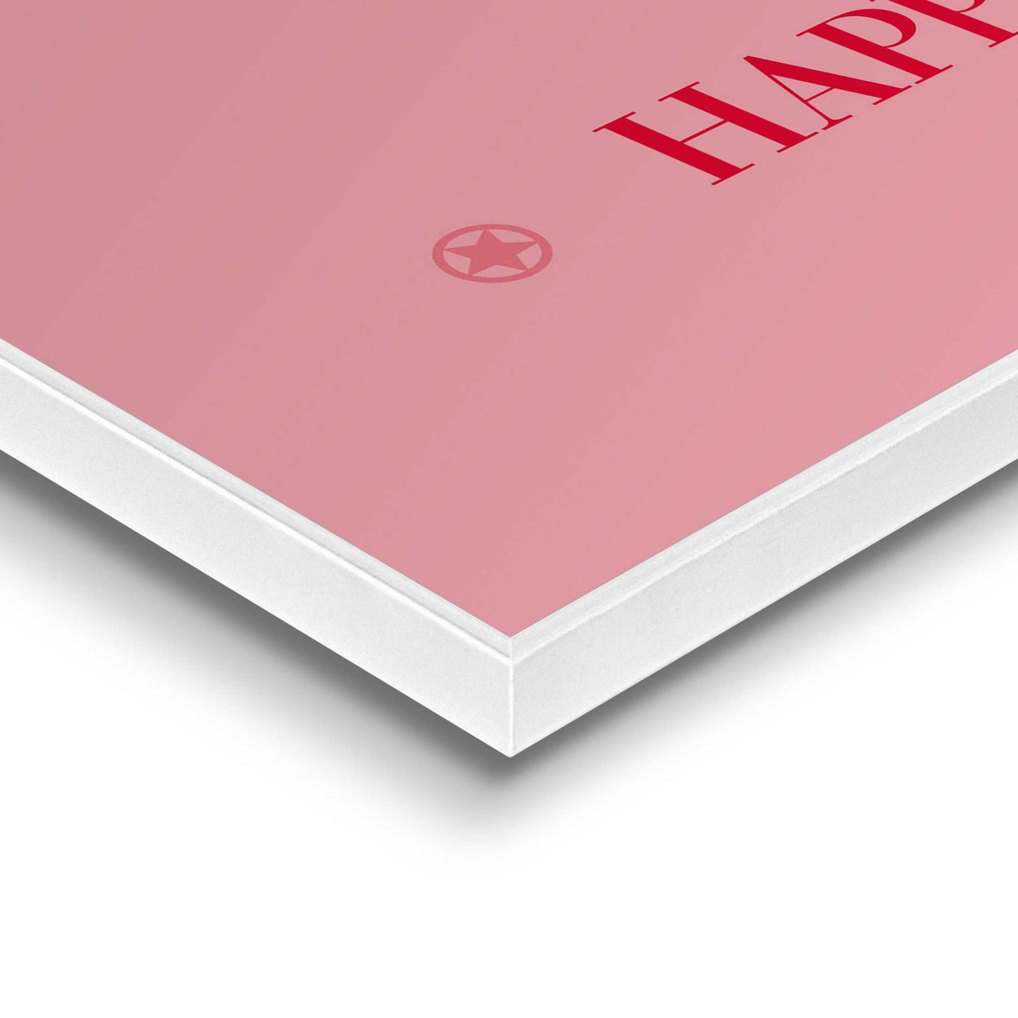 Framed in White Happy Cards 40x30