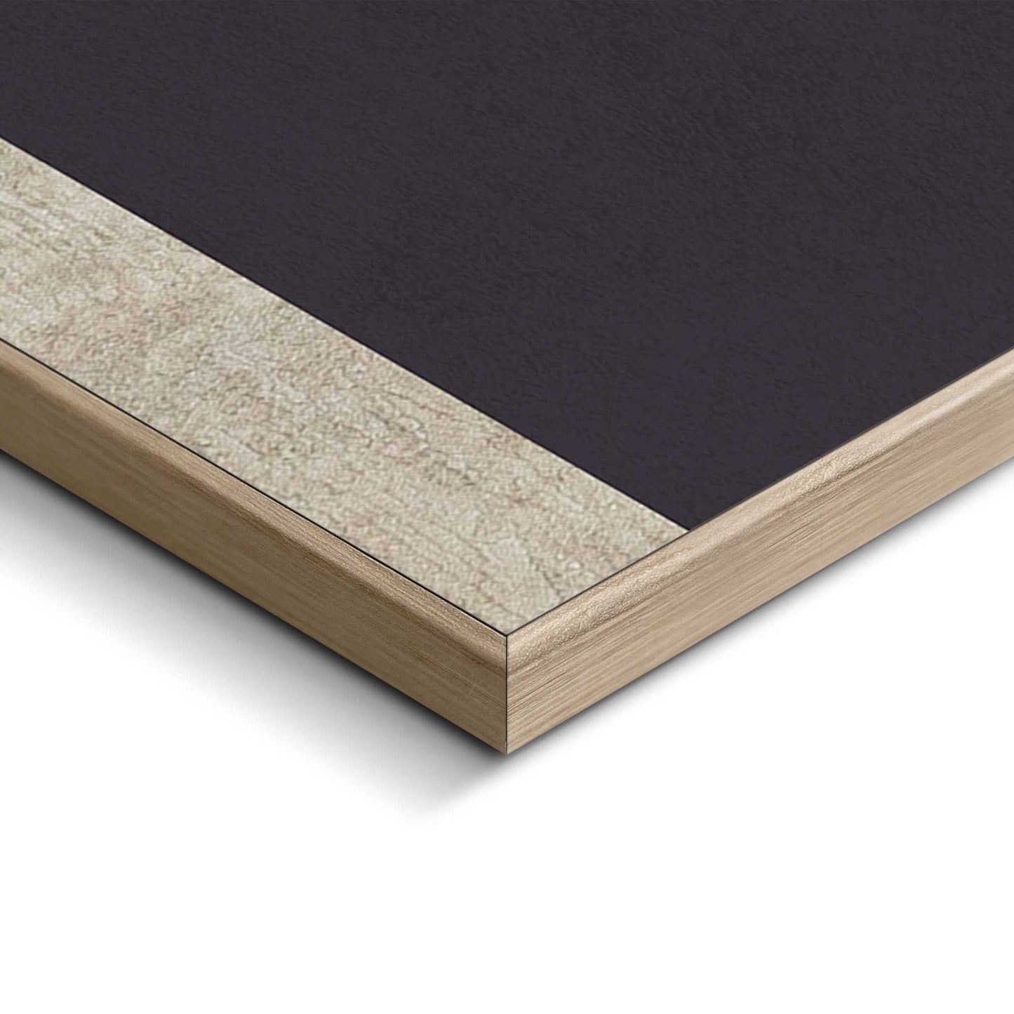 Framed in Wood Abstract Shape Set 50x50