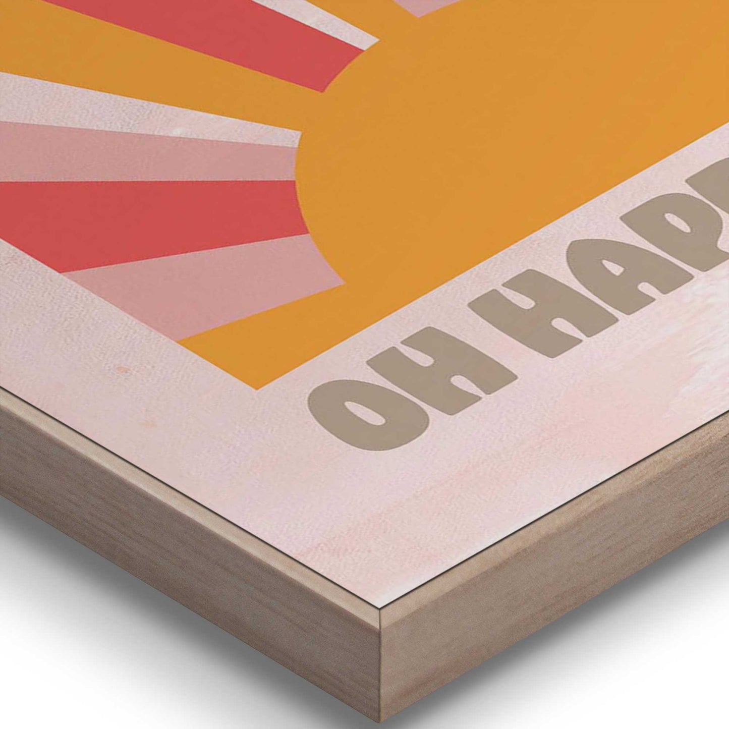 Framed in Wood Happy Day Set 40x30