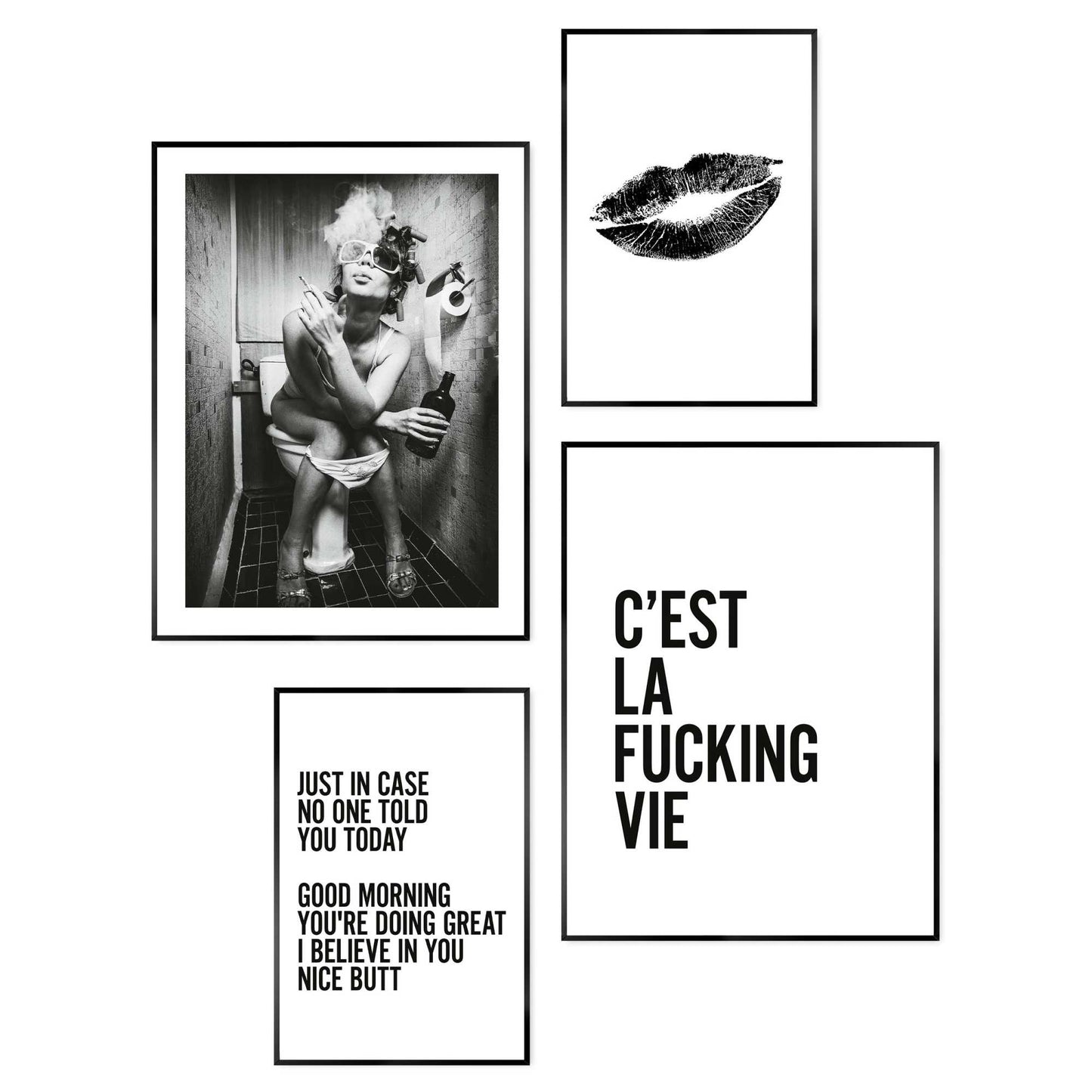 Framed in Black Picture set That's Life 40x30