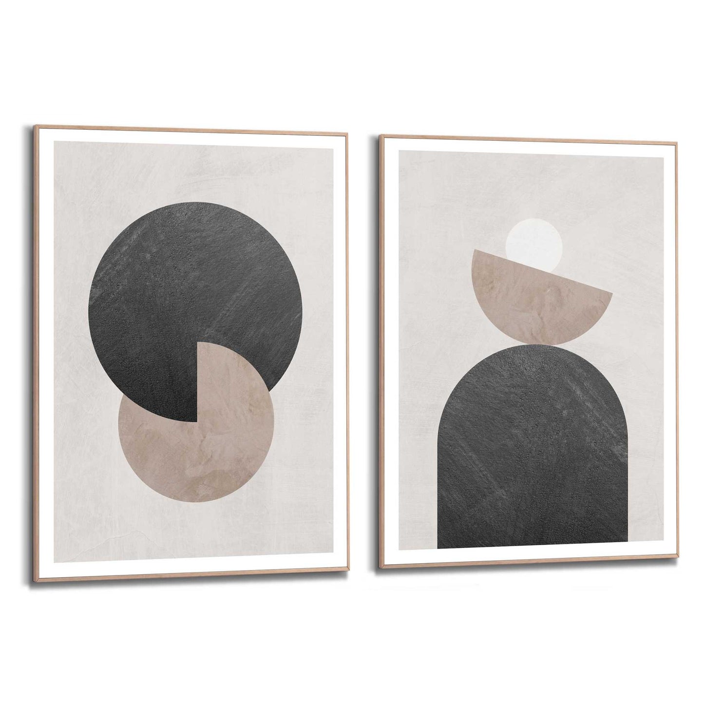 Framed in Wood Simple Abstract 70x50