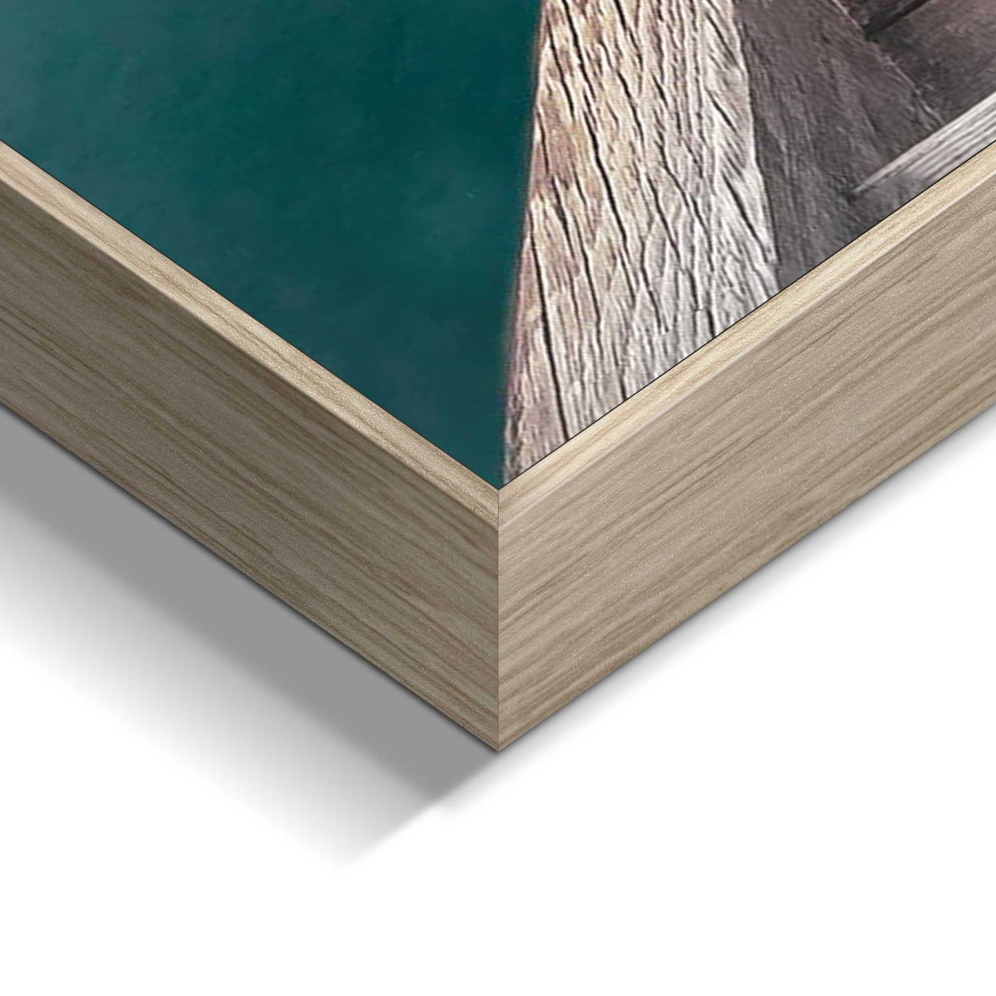 Framed Picture Boat at Lake 90x60