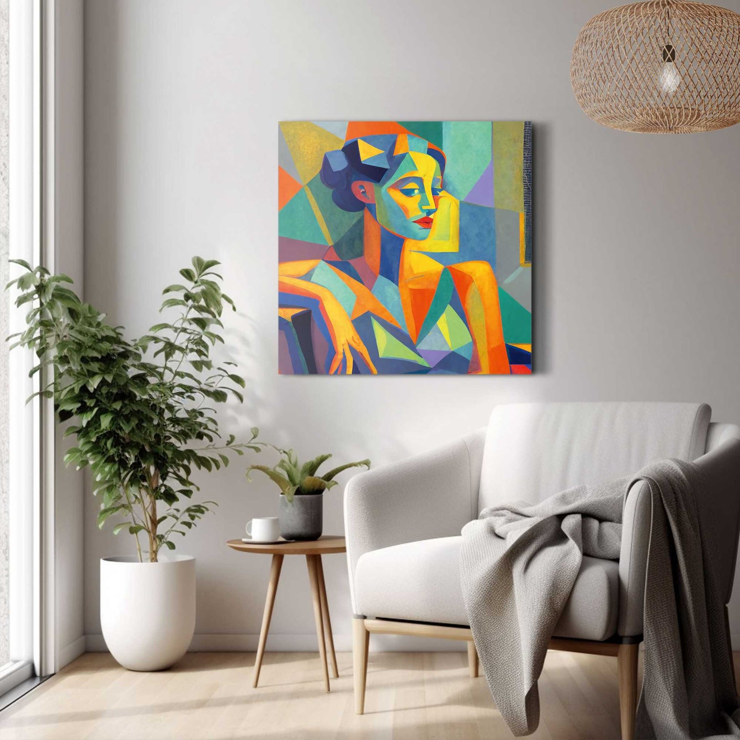 Print on Canvas Colour Square Portrait 50x50