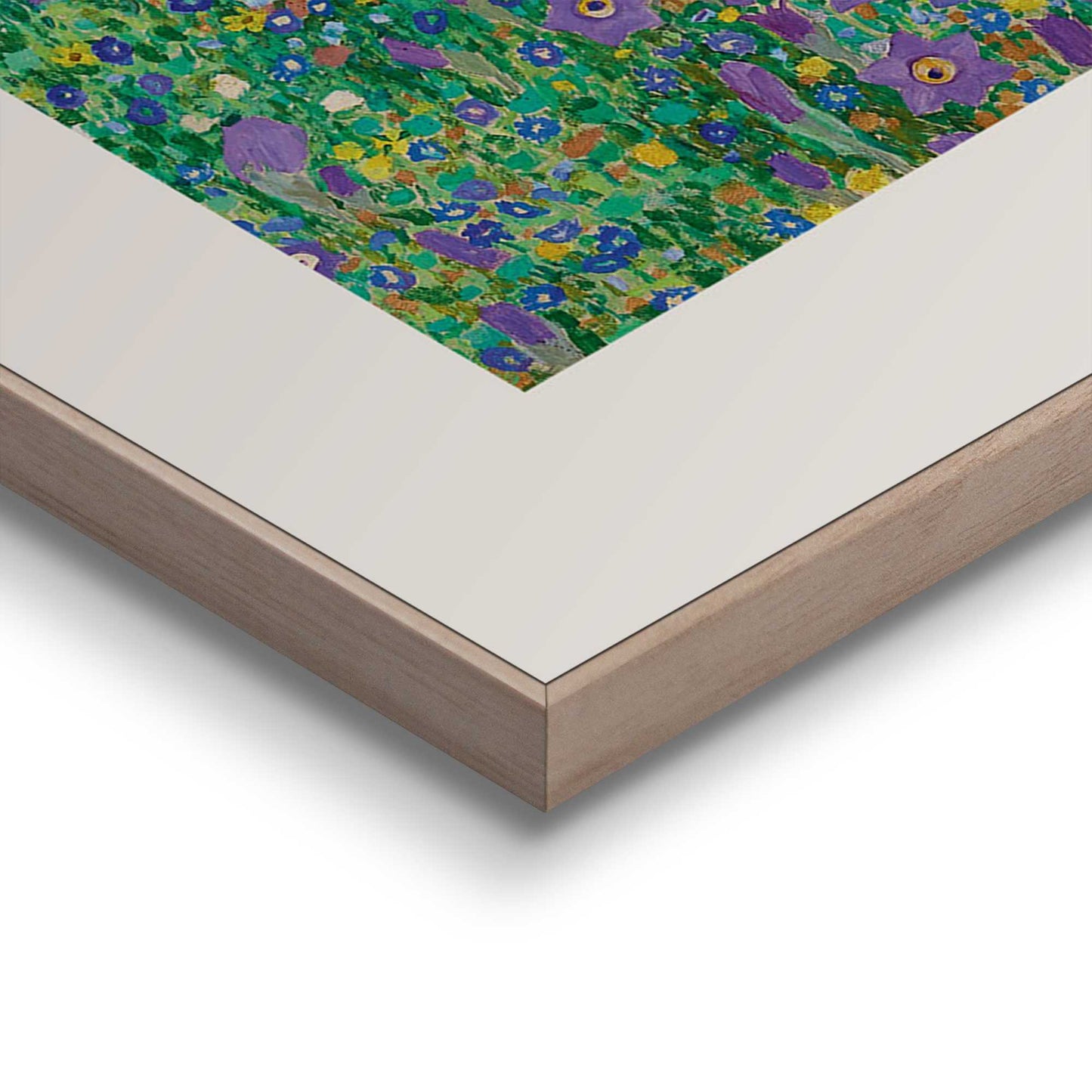 Framed in Wood Gustav Klimt - the kiss 70x50