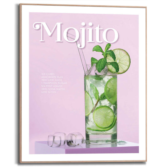 Framed in Wood Mojito 50x40
