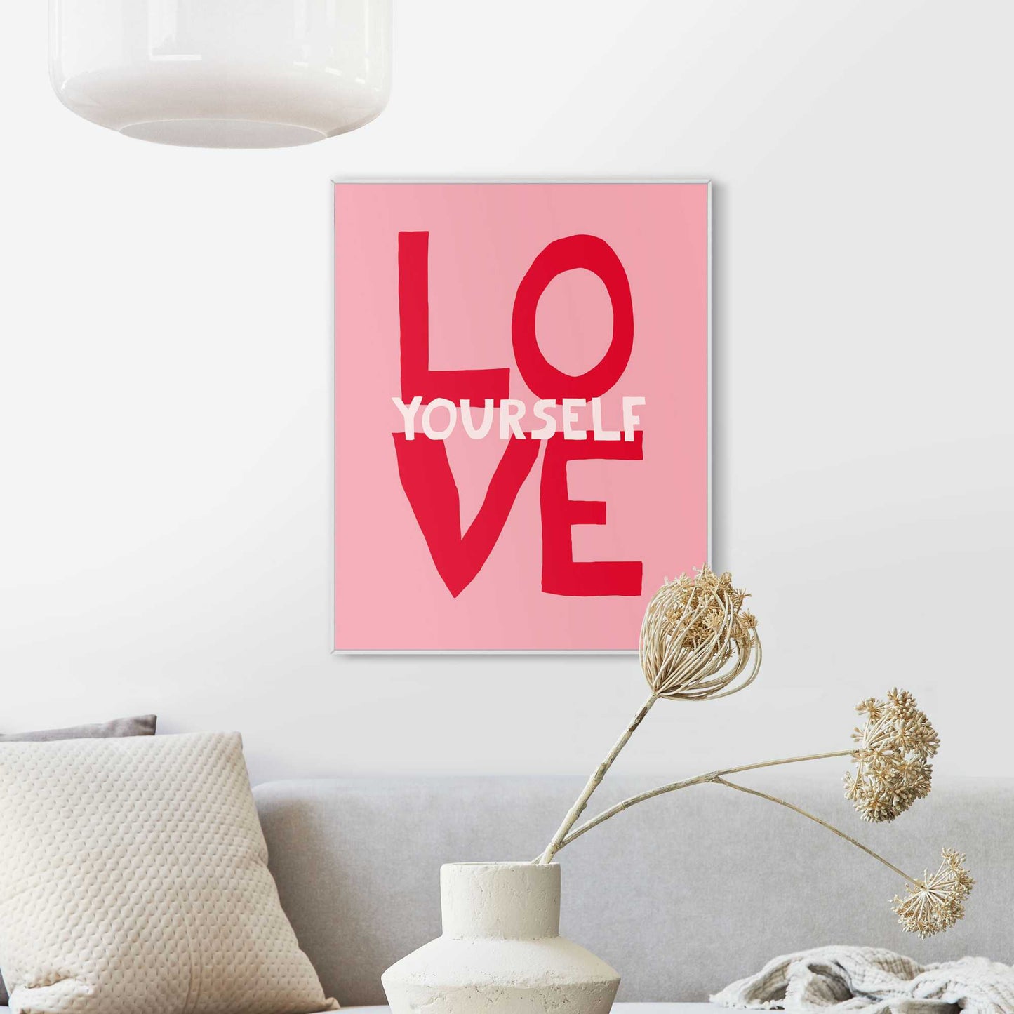 Framed in White Love 50x40