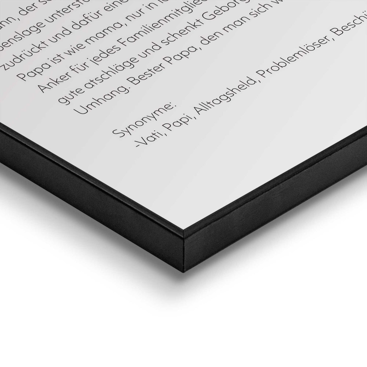 Framed in Black Papa 50x40