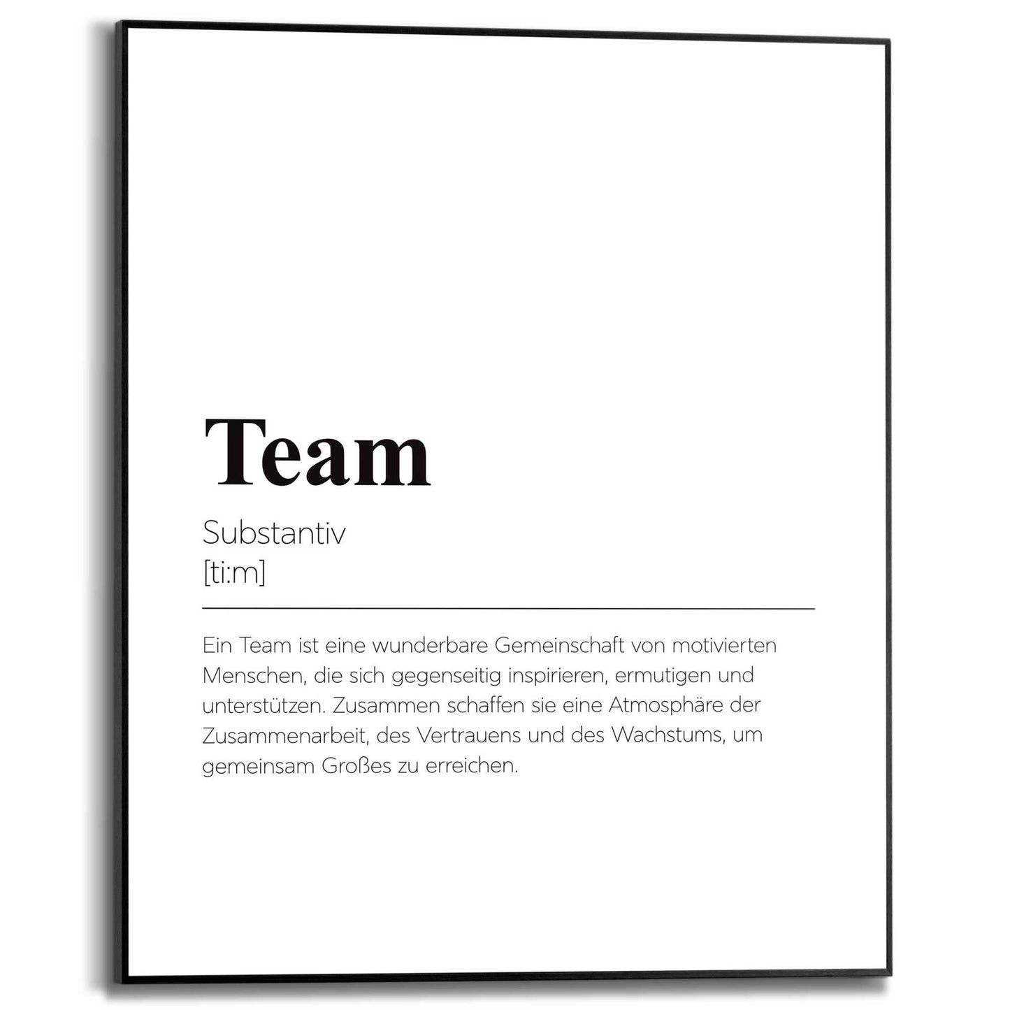 Framed in Black Team 50x40