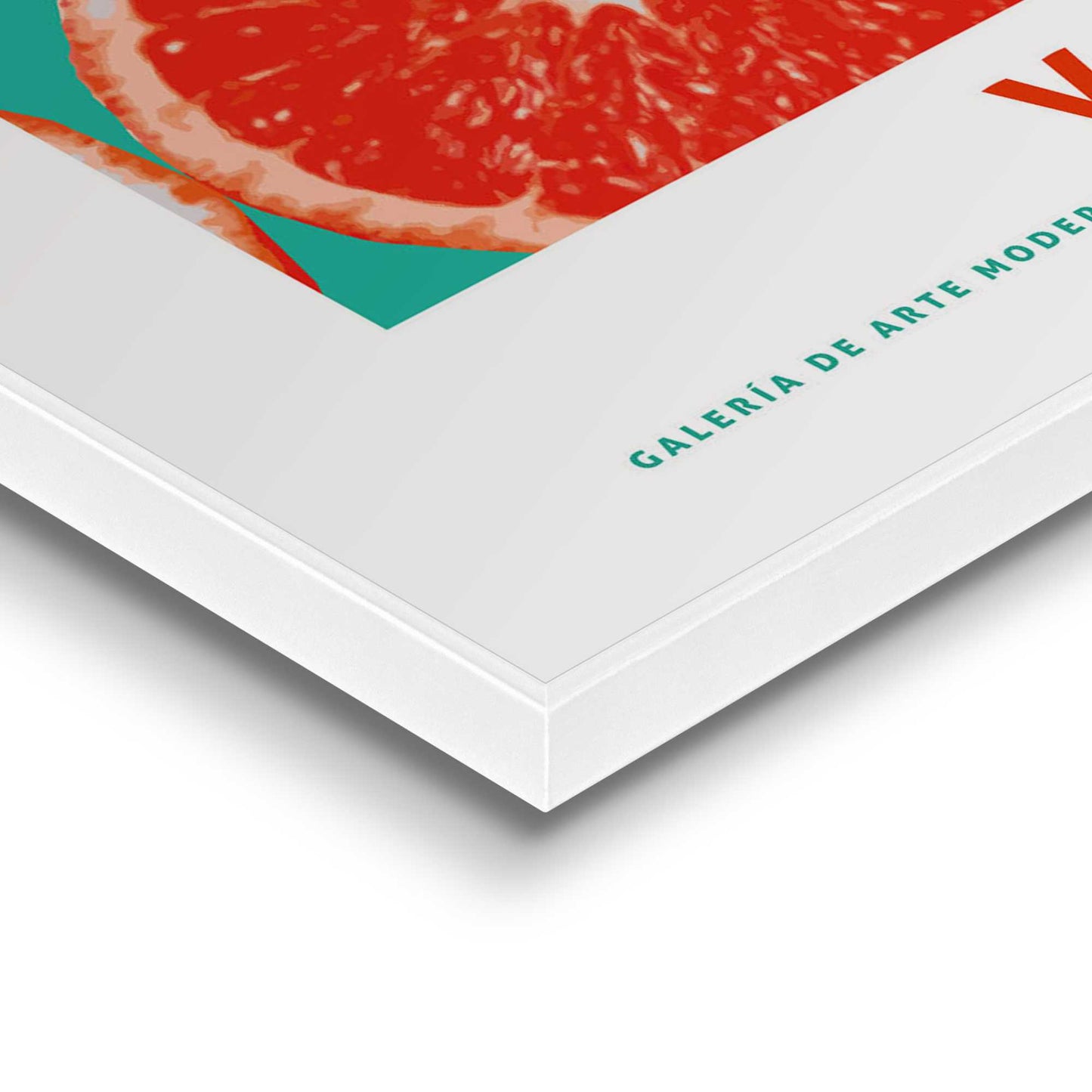 Framed in White Red Oranges 50x40