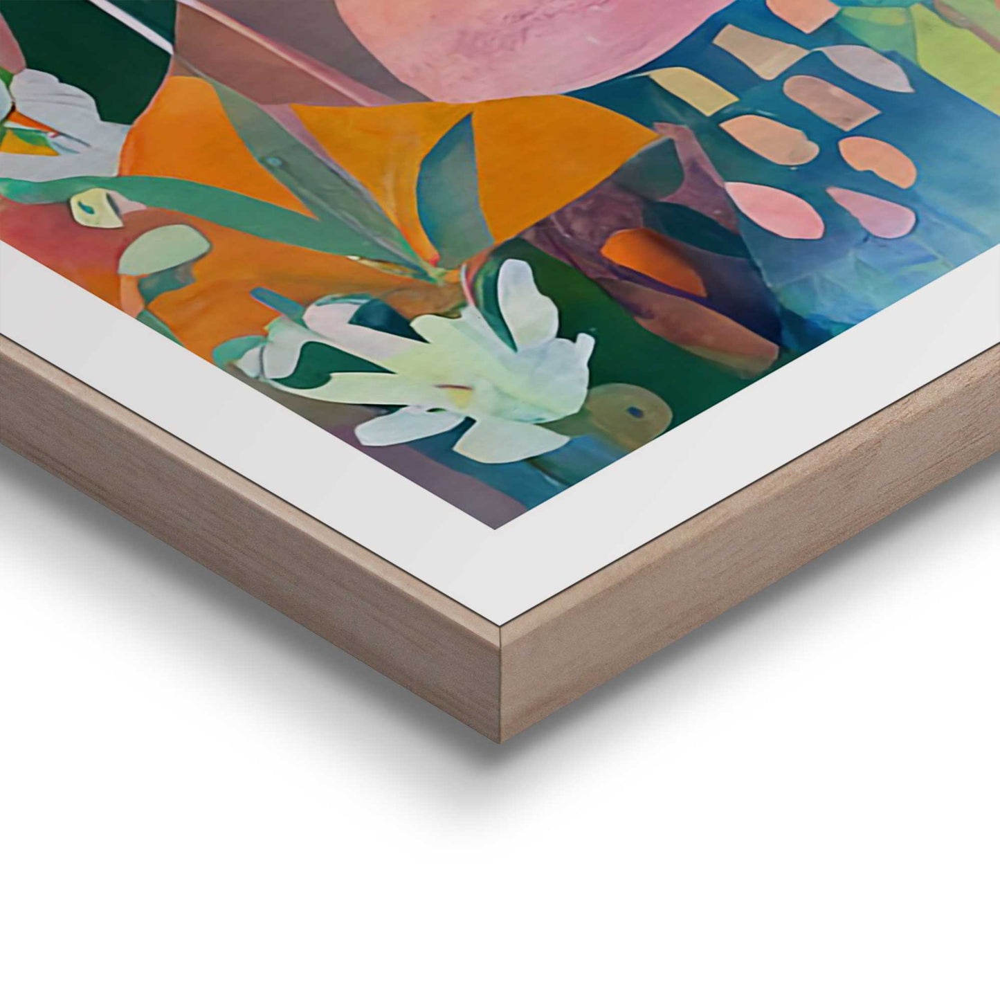 Framed in Wood Garden of Eden 50x40