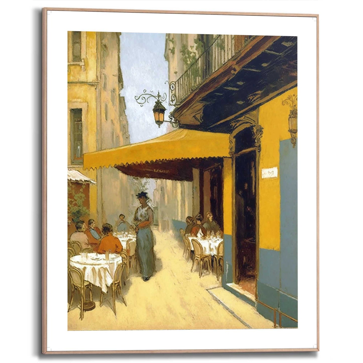 Framed in Wood French Terrace I 50x40