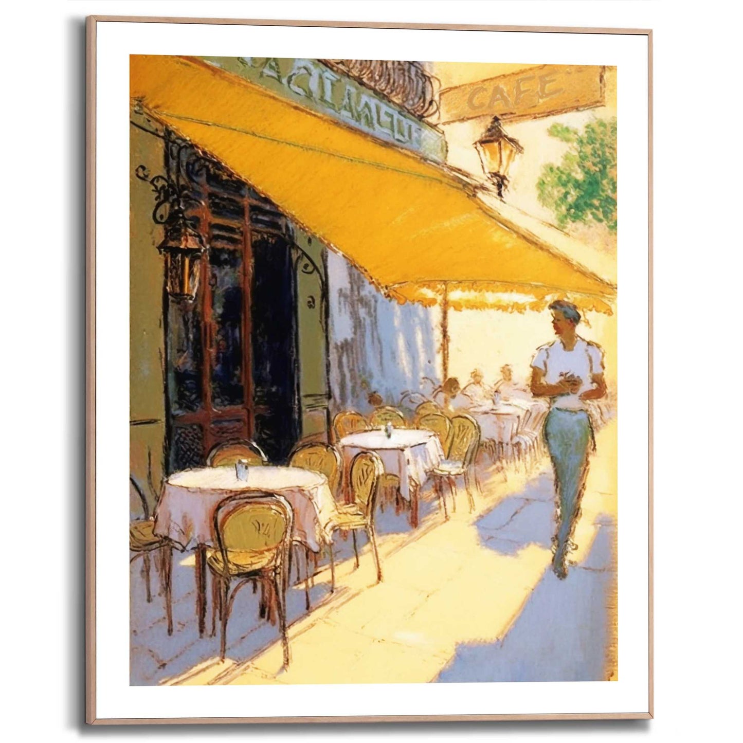Framed in Wood French Terrace II 50x40