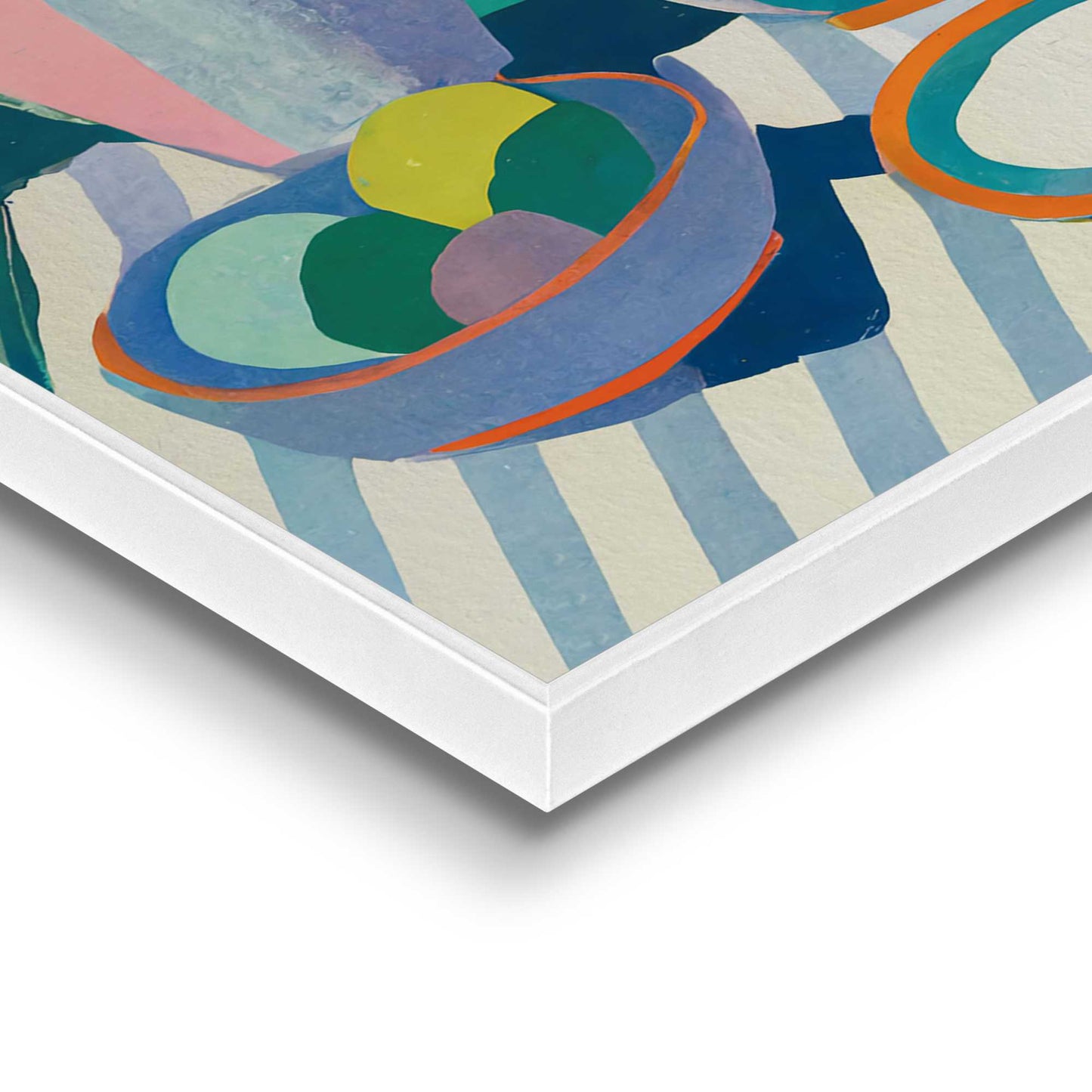 Framed in White Table Cat 70x50