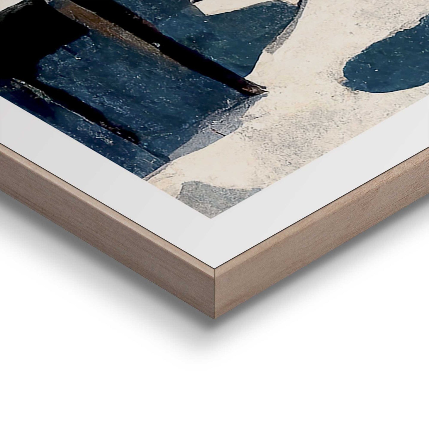 Framed in Wood Italian Scene - Milano 70x50