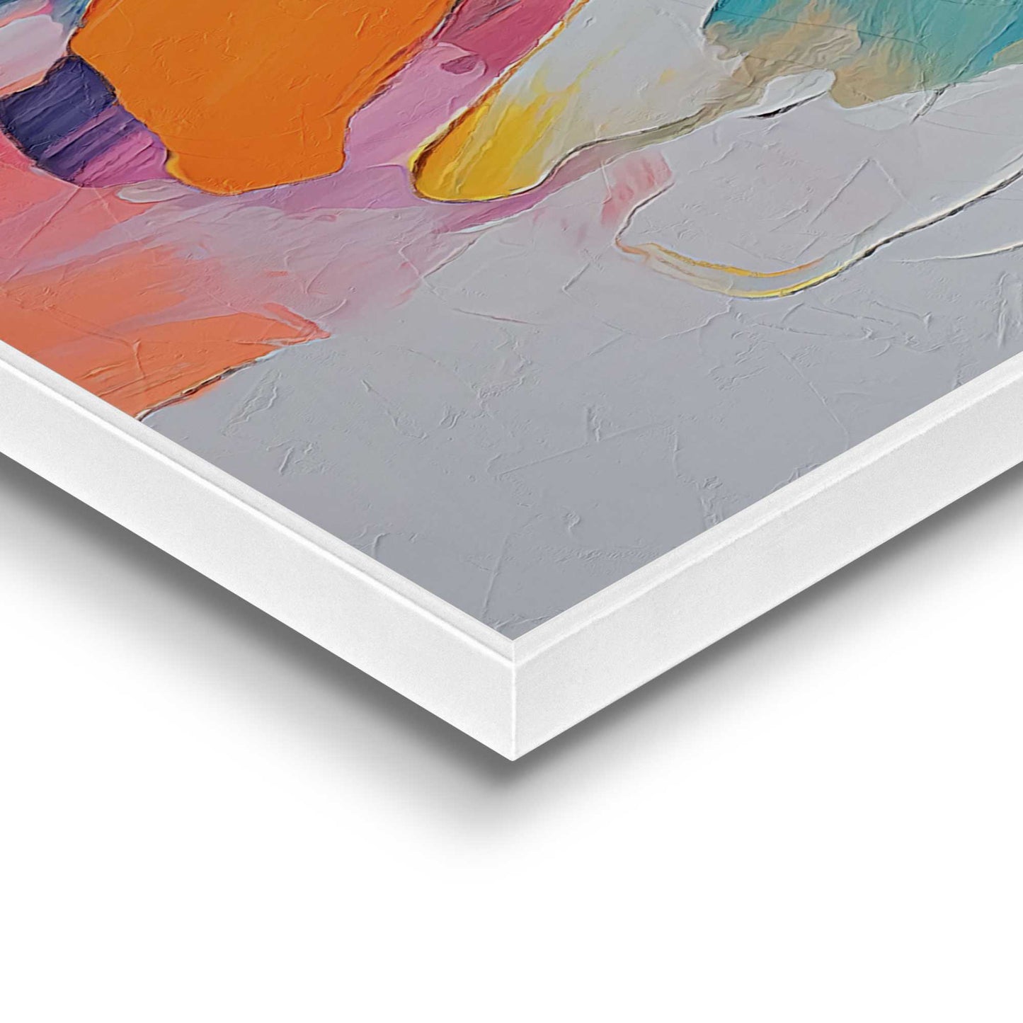 Framed in White Multicolour 70x50