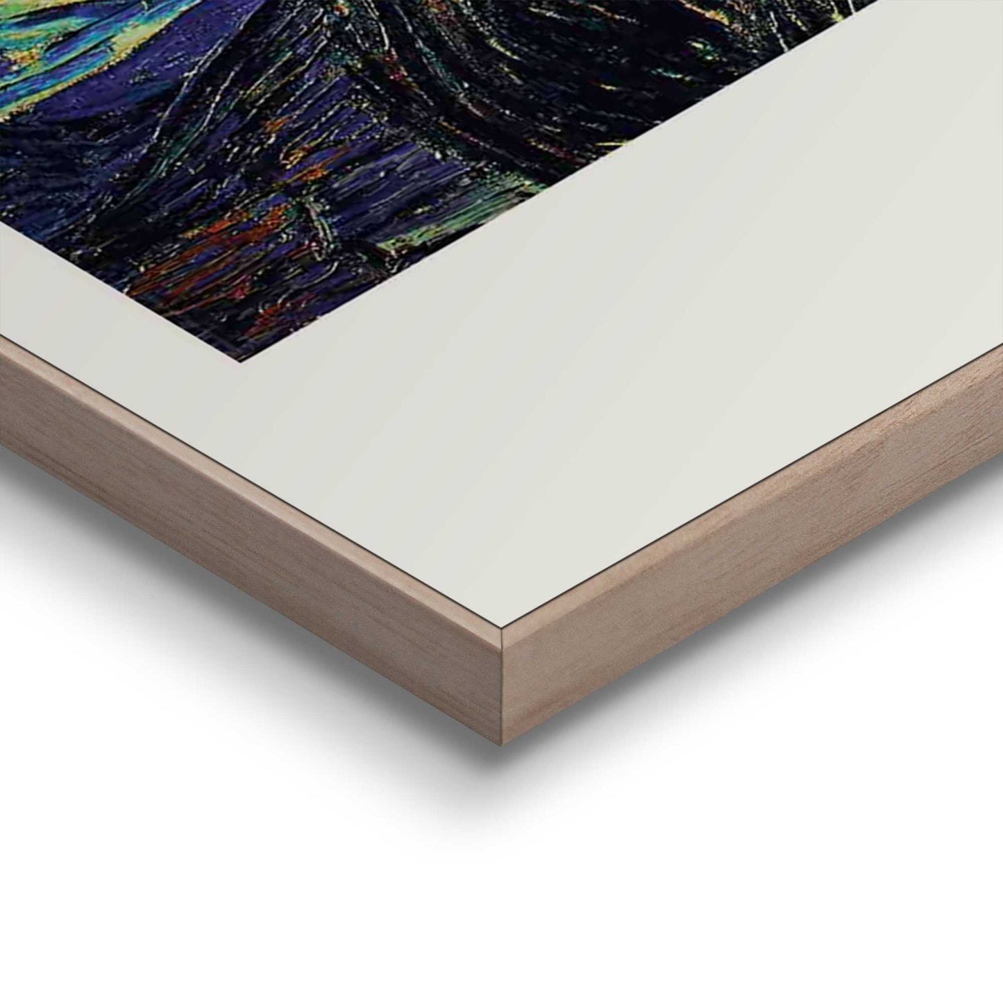 Framed in Wood Vincent van Gogh - starry night 50x70