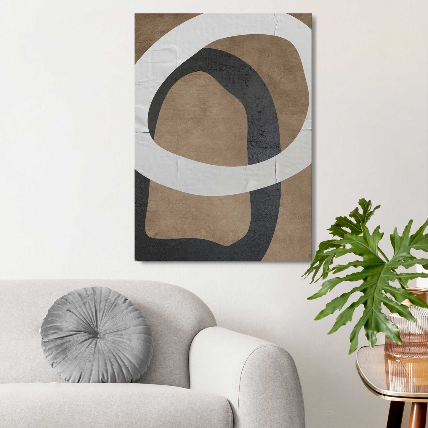 Canvas Shadow Circles 70x50
