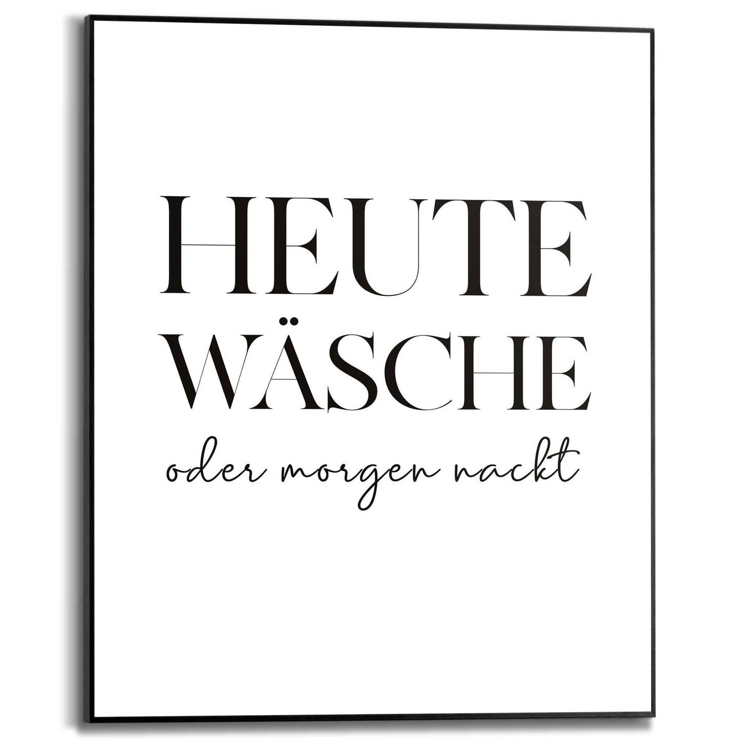 Framed in Black Wäsche 50x40