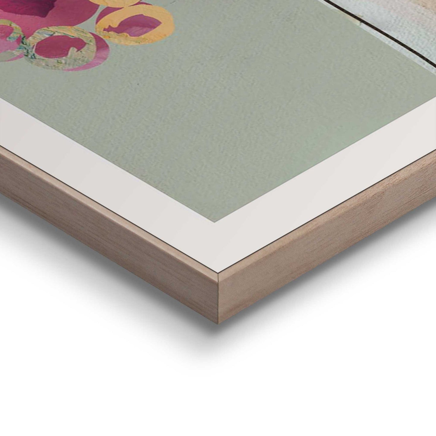 Framed in Wood Calm Portrait 70x50