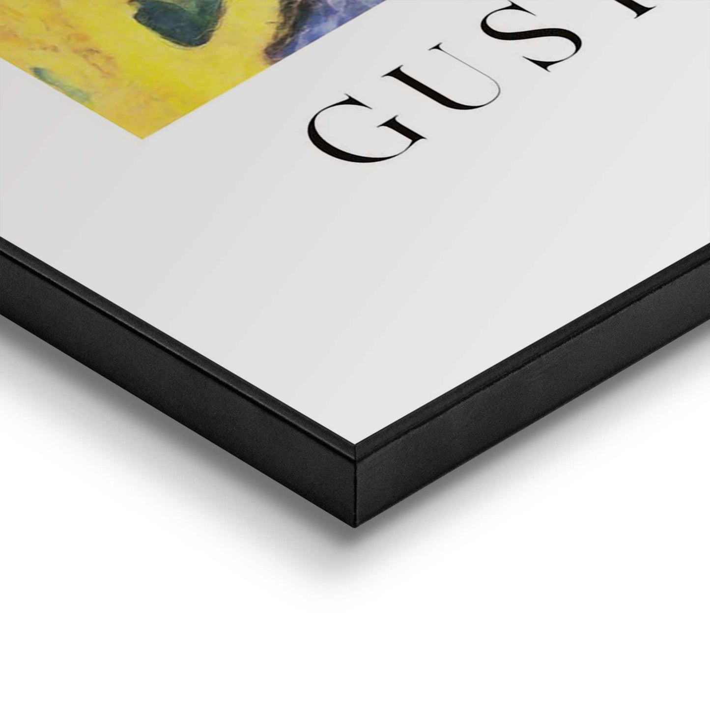 Framed in Black Gustav Klimt - lady with fan 70x50