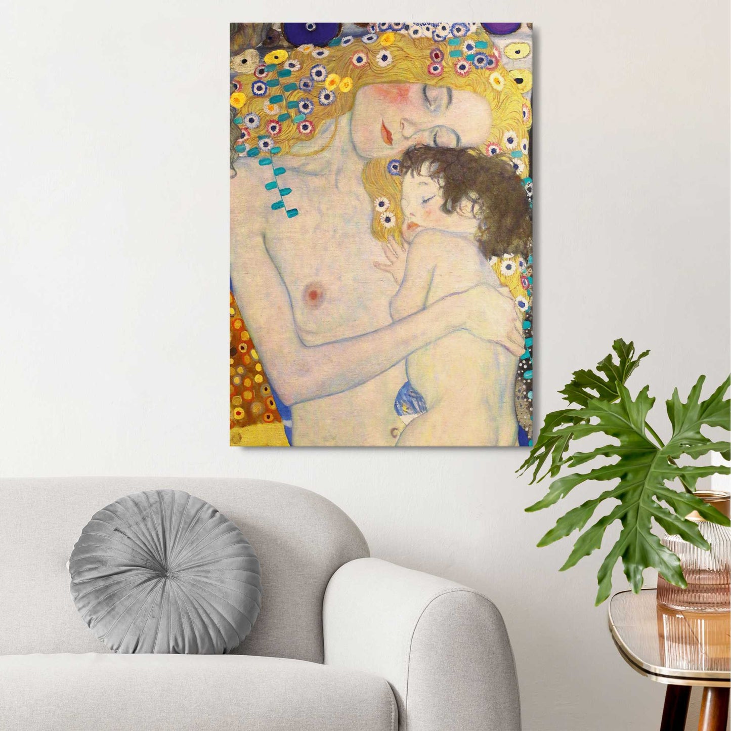 Canvas Gustav Klimt - the three ages of woman 70x50
