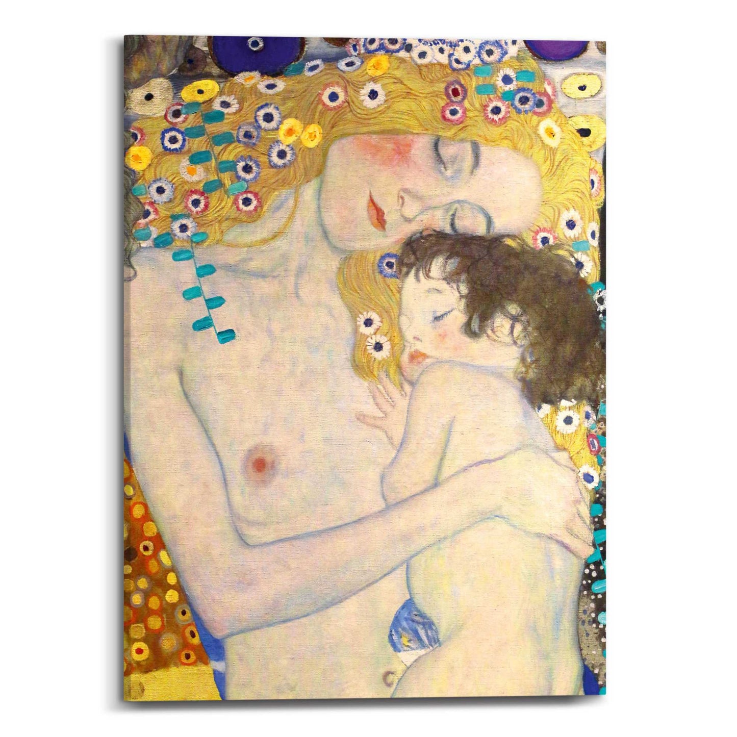 Canvas Gustav Klimt - the three ages of woman 70x50