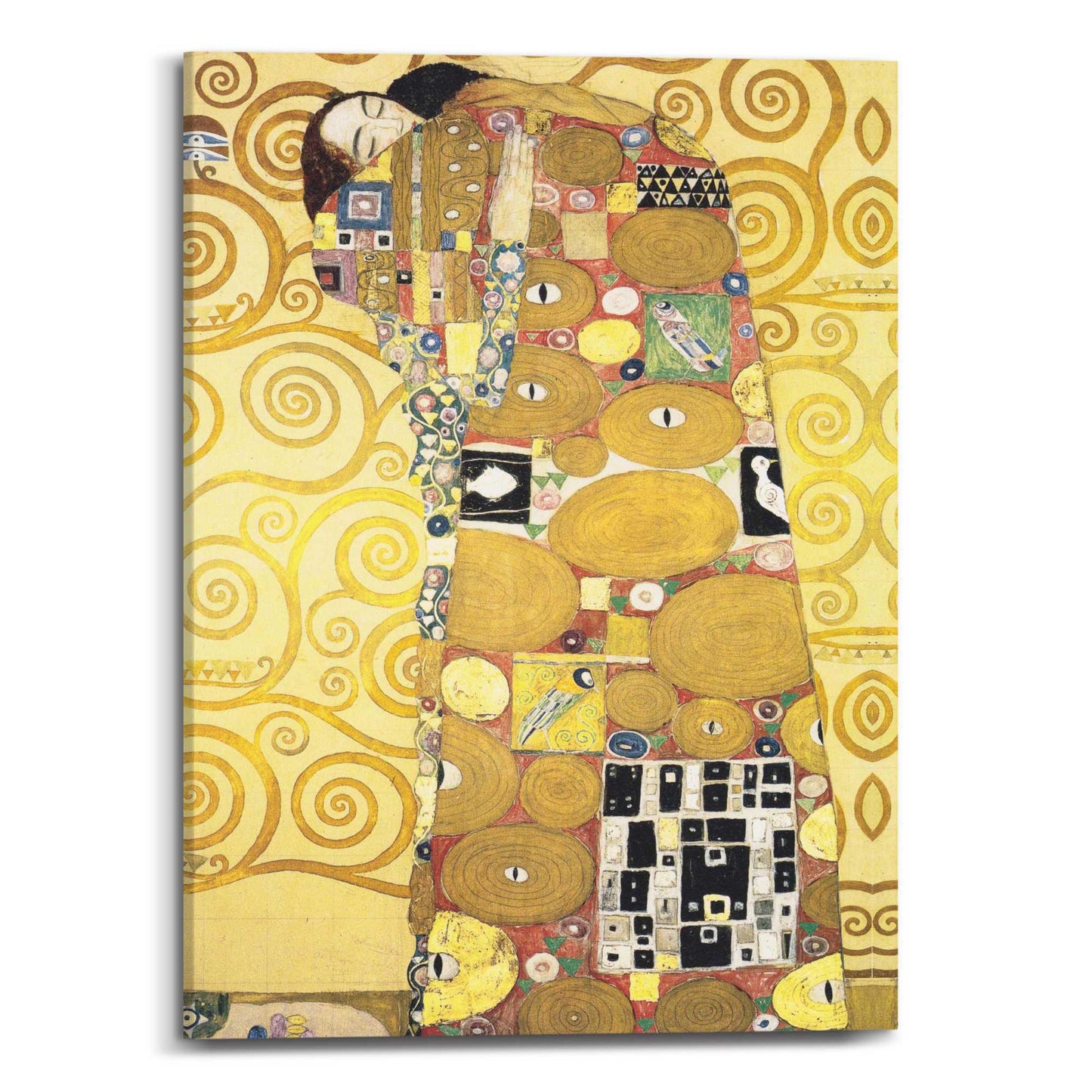 Canvas Gustav Klimt - the embrace 70x50