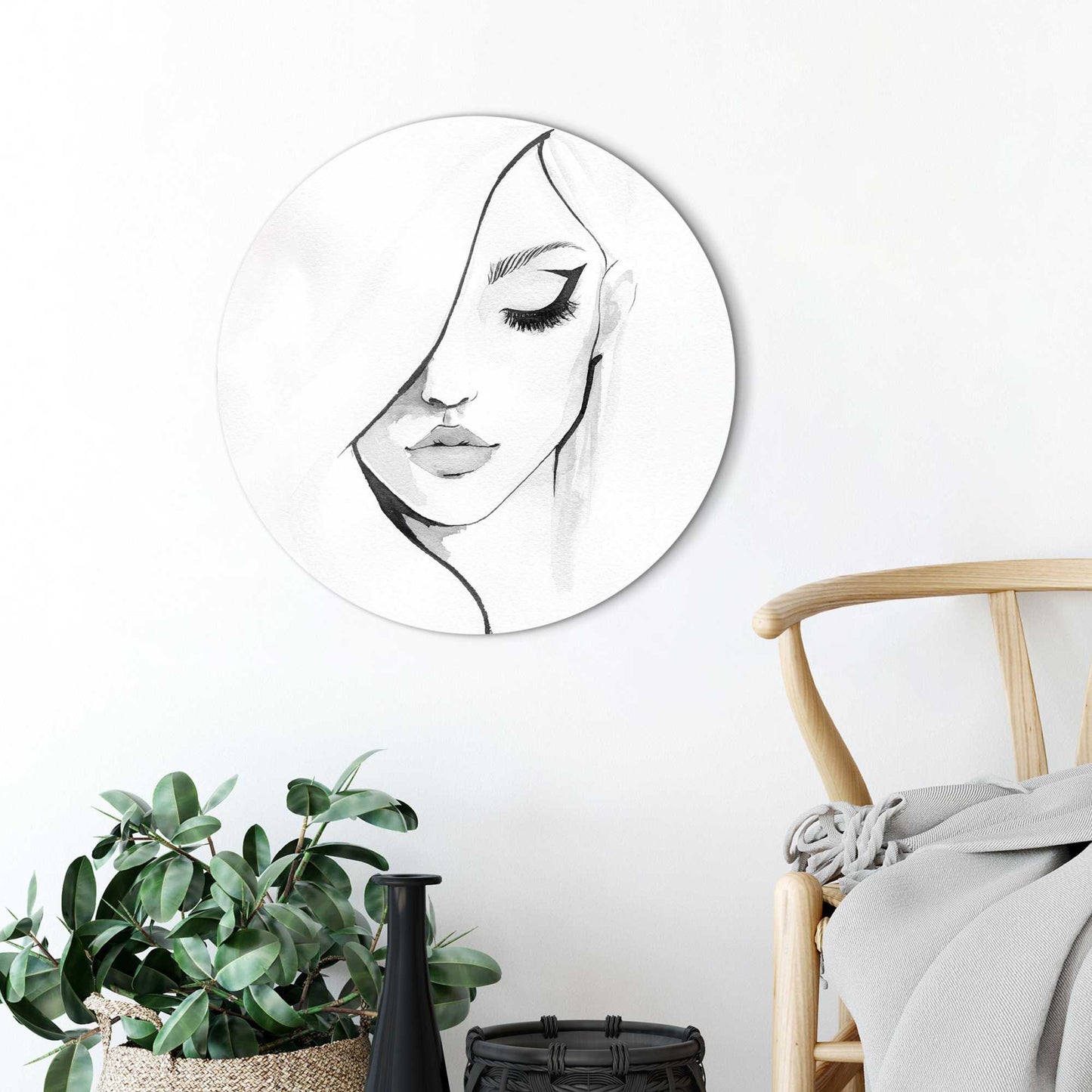 Painting Womans Face 50x50